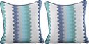Accordion Geo Seaport Indoor/Outdoor Accent Pillow, Set of Two