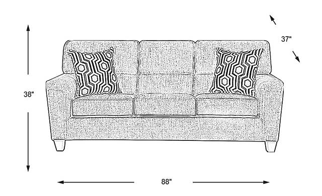 Dimension Image. Please refer to the Dimension Tab on this page for dimension details.