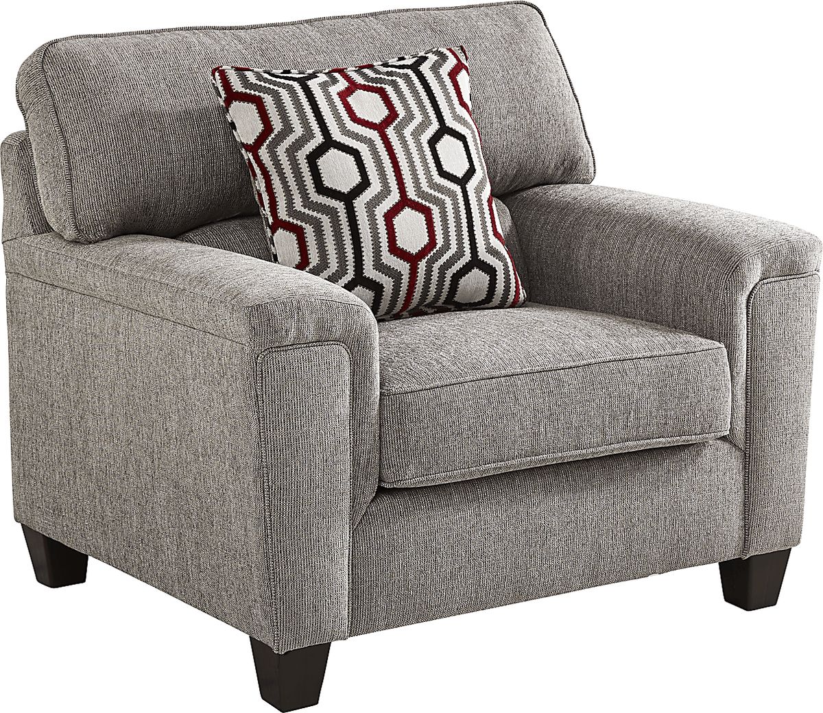 Maylie Gray Chenille Fabric Chair | Rooms to Go