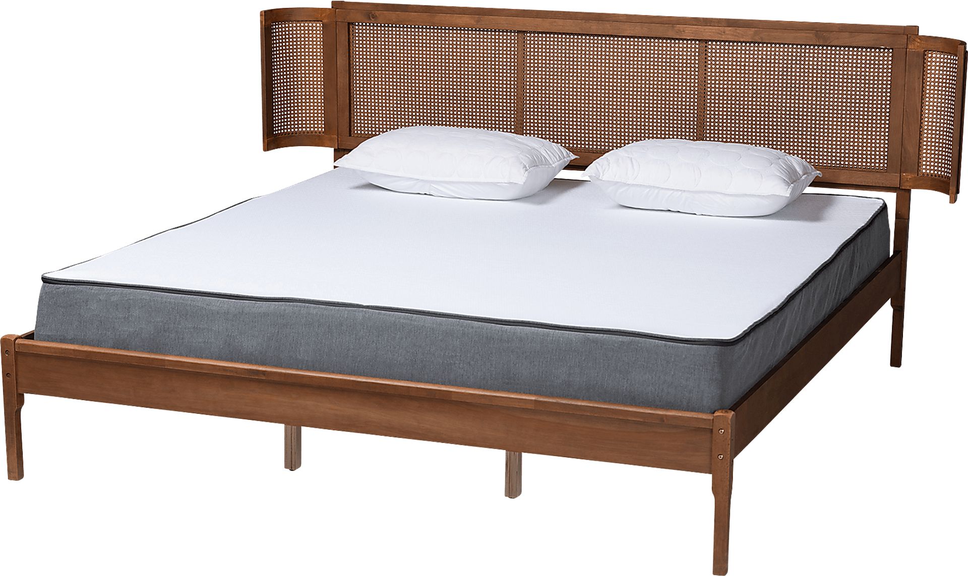 Mayme Brown King Platform Bed - Image 1