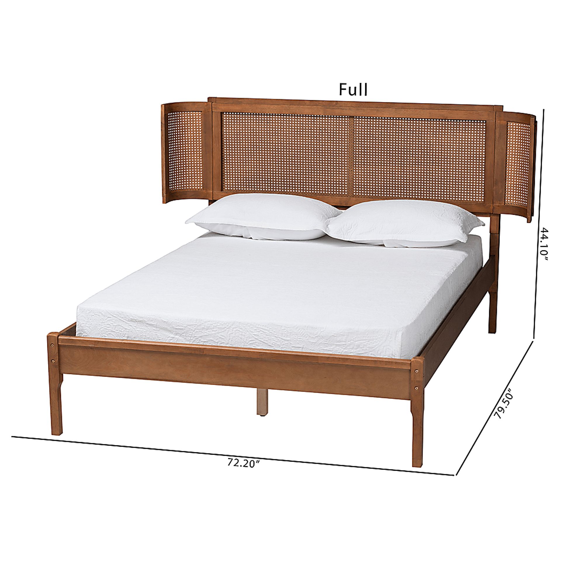 Mayme Brown Queen Platform Bed - Image 9