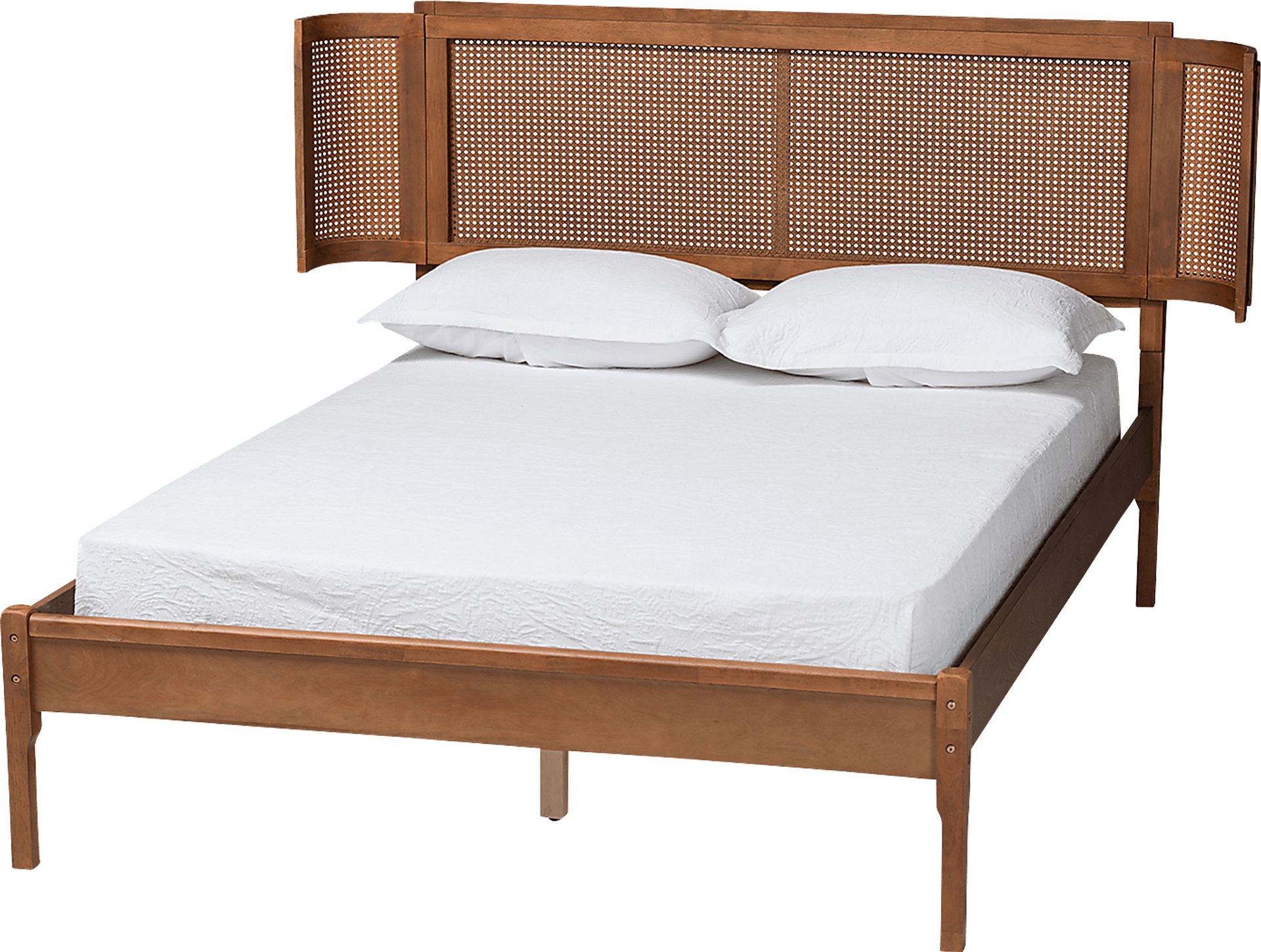 Mayme Brown Queen Platform Bed - Image 1
