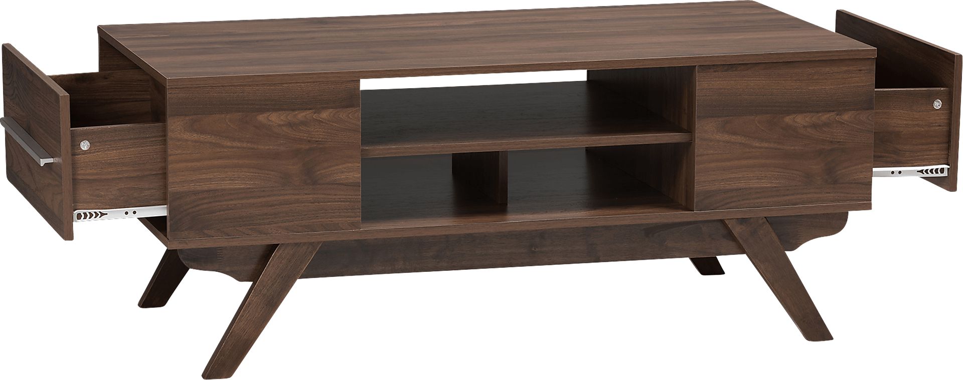 Maymie Walnut Cocktail Table - Image 4