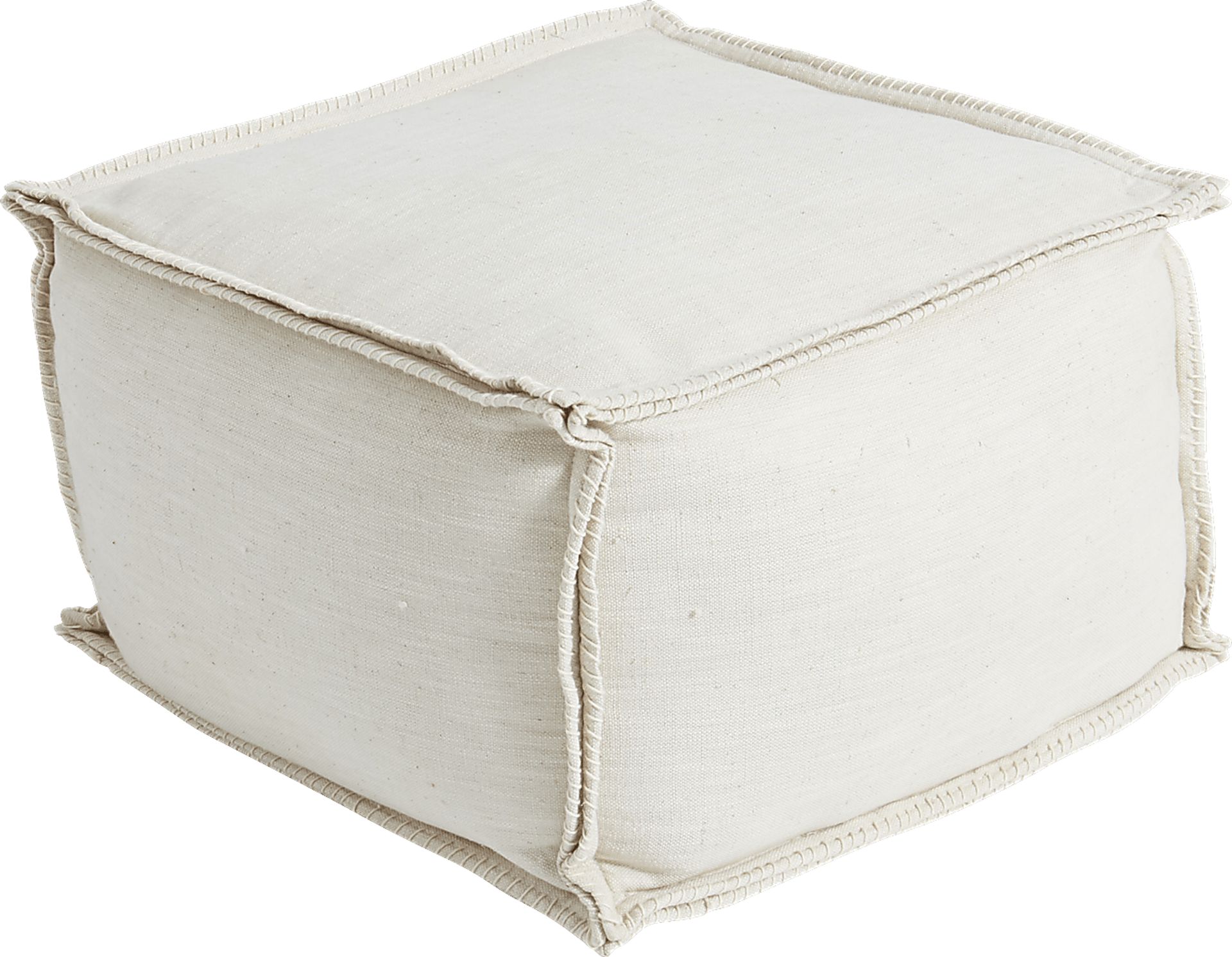 Maymont Cream Pouf - Image 1