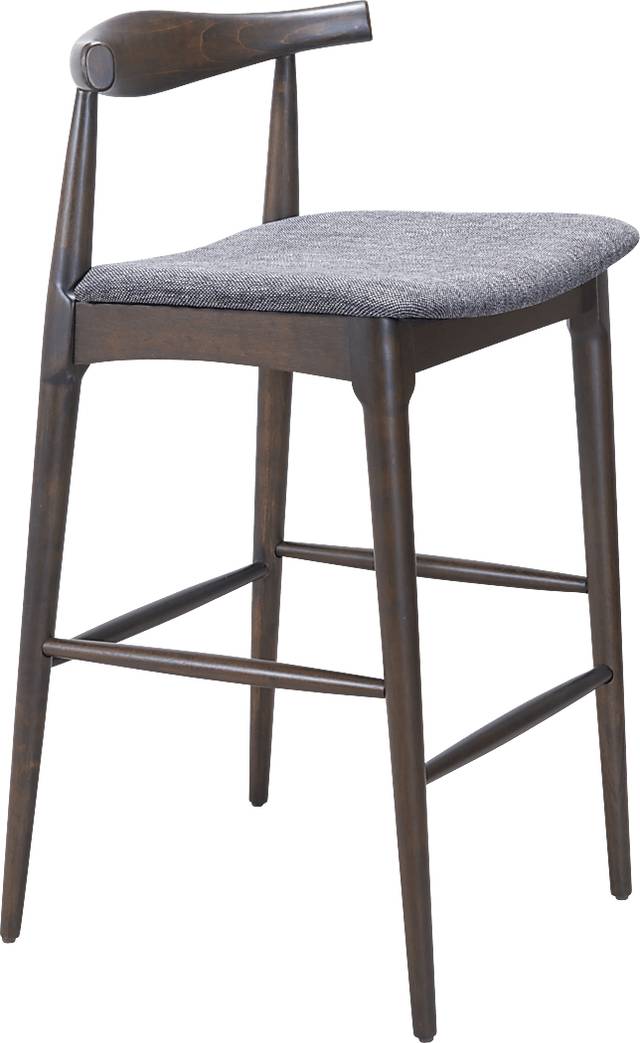 Mayra Gray Bar Stool, Set of 2 - Thumbnail - Image 4