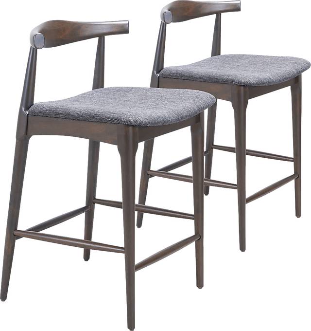 Mayra Gray Counter Height Stool, Set of 2 - Thumbnail - Image 1