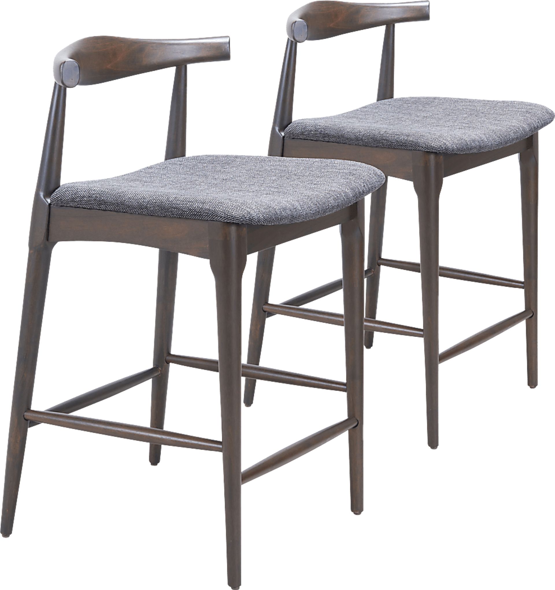 Mayra Gray Counter Height Stool, Set of 2 - Image 1