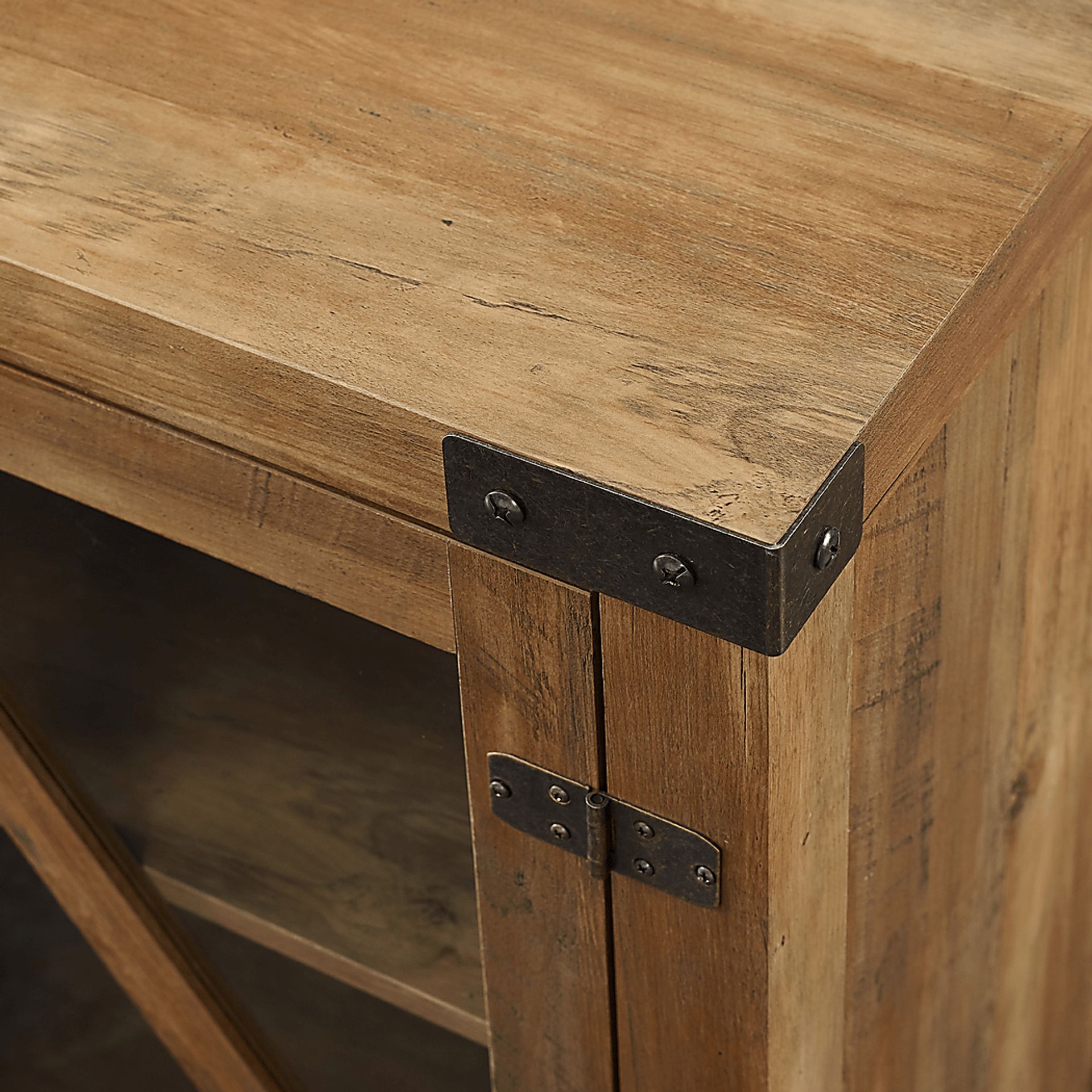 Maytor Barnwood 58 in. Console with Fireplace - Image 3