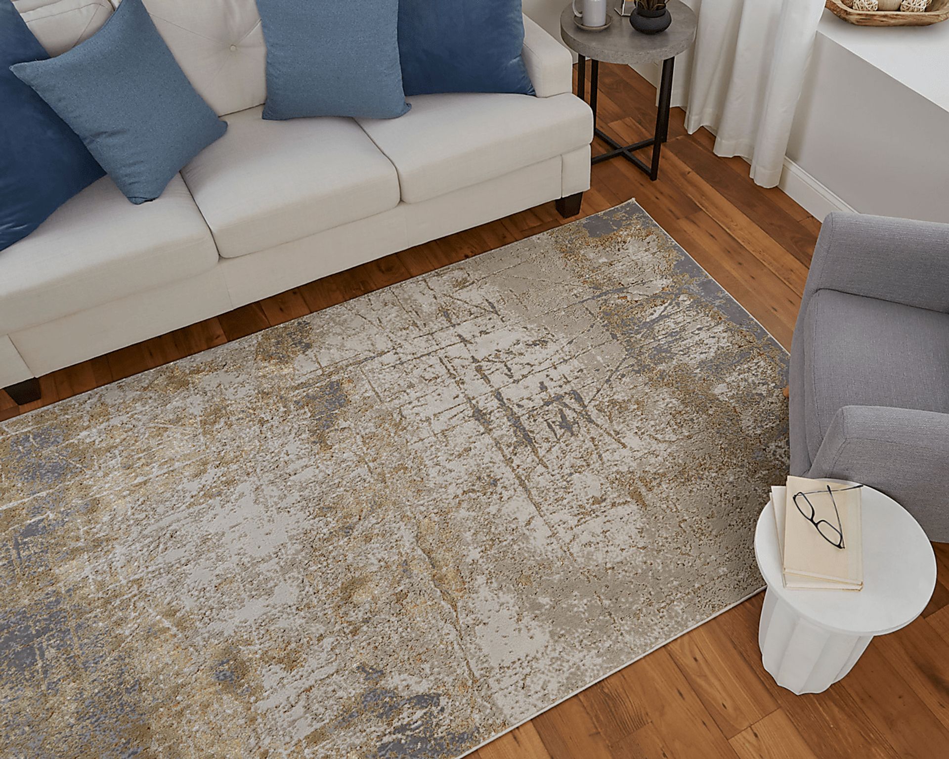 Maywaki Brown,Gray,Ivory Beige,Brown,Gray Rugs | Rooms to Go