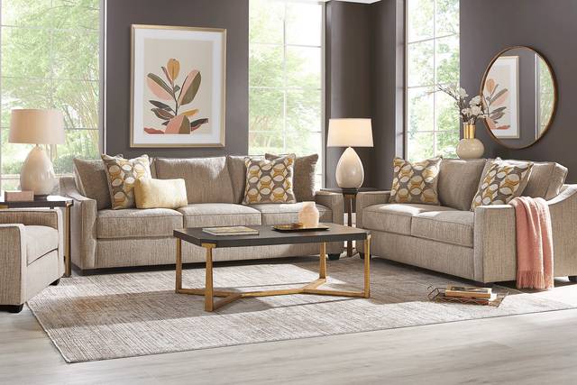 Maywell Court Brown 8 Pc Living Room - Thumbnail - Image 1