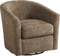 Maywell Court Brown Swivel Chair - Thumbnail - Image 1