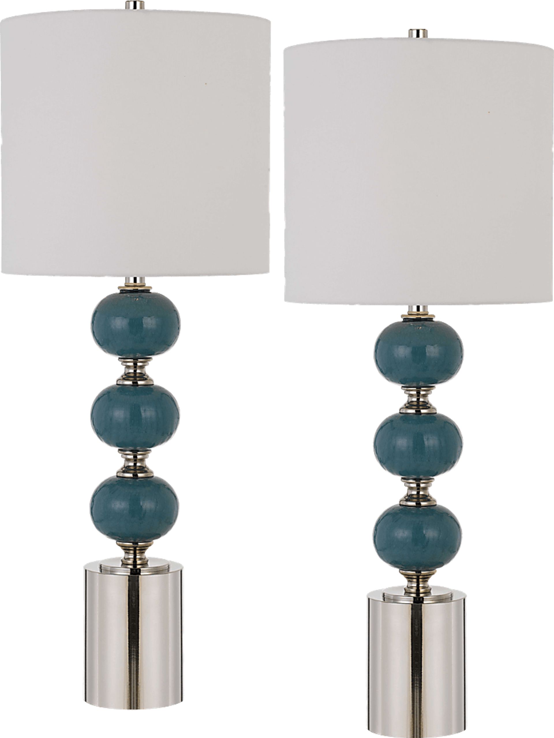 Maywood Blue Lamp, Set of 2 - Image 1