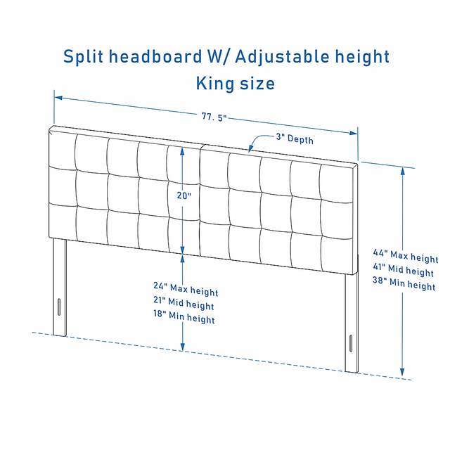 Mazant Light Gray King Headboard - Thumbnail - Image 5