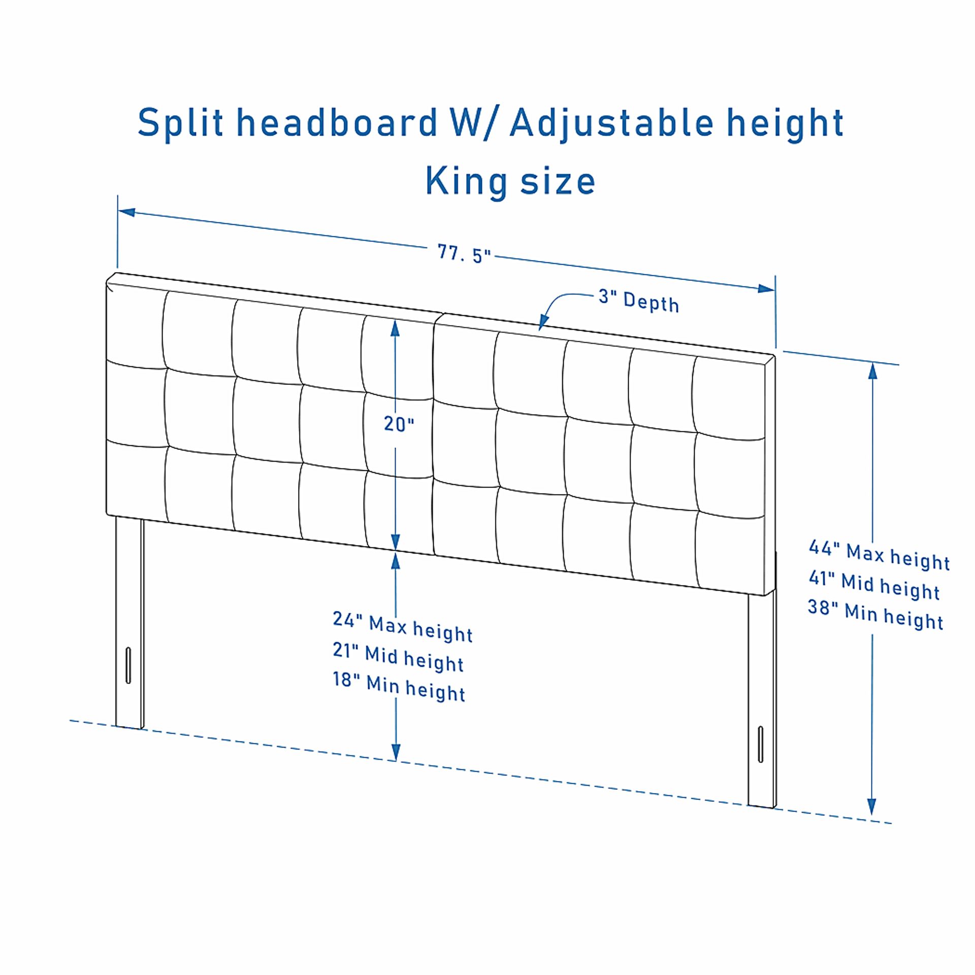 Mazant Light Gray King Headboard - Image 5