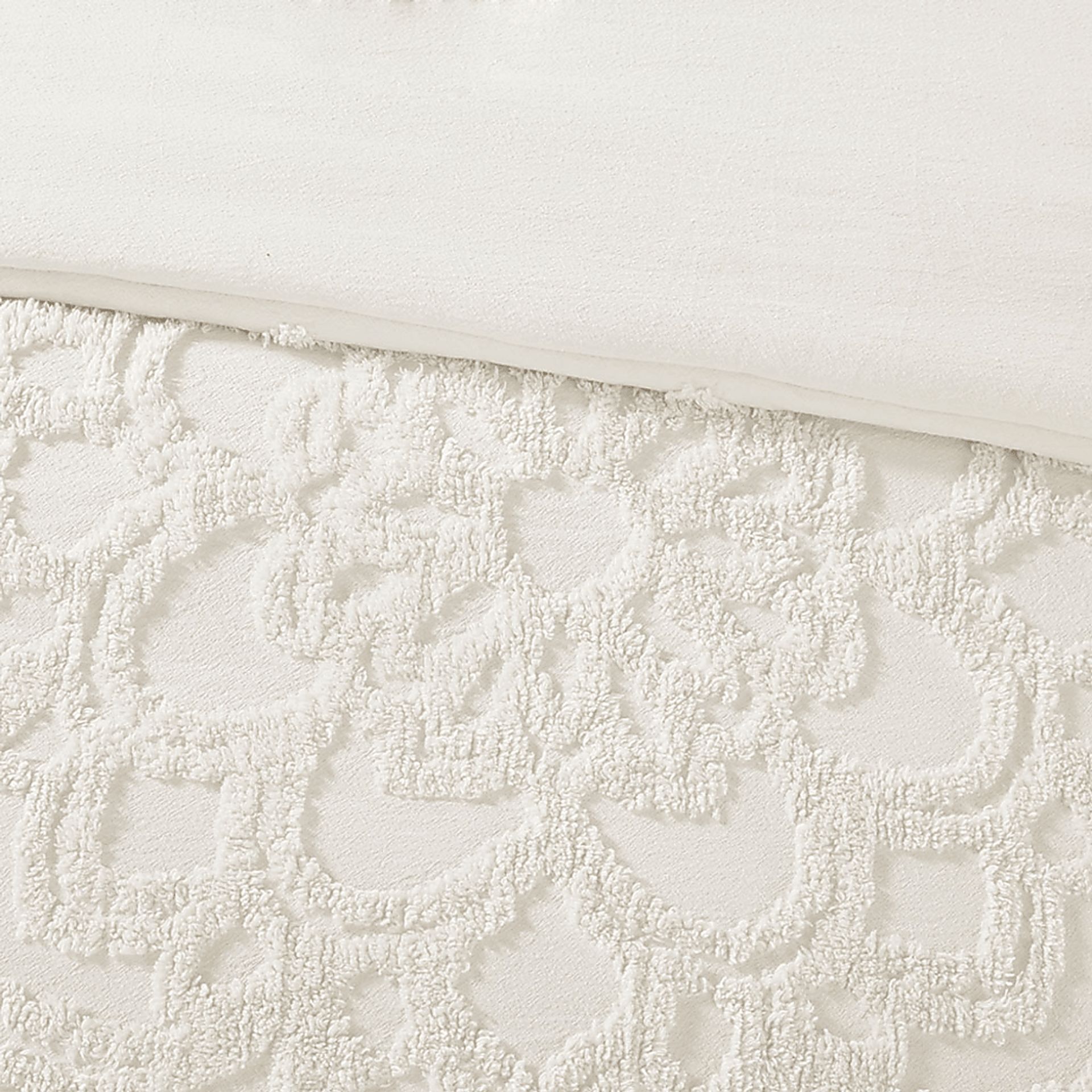 Mazant White 3 Pc Full/Queen Duvet Set - Image 4