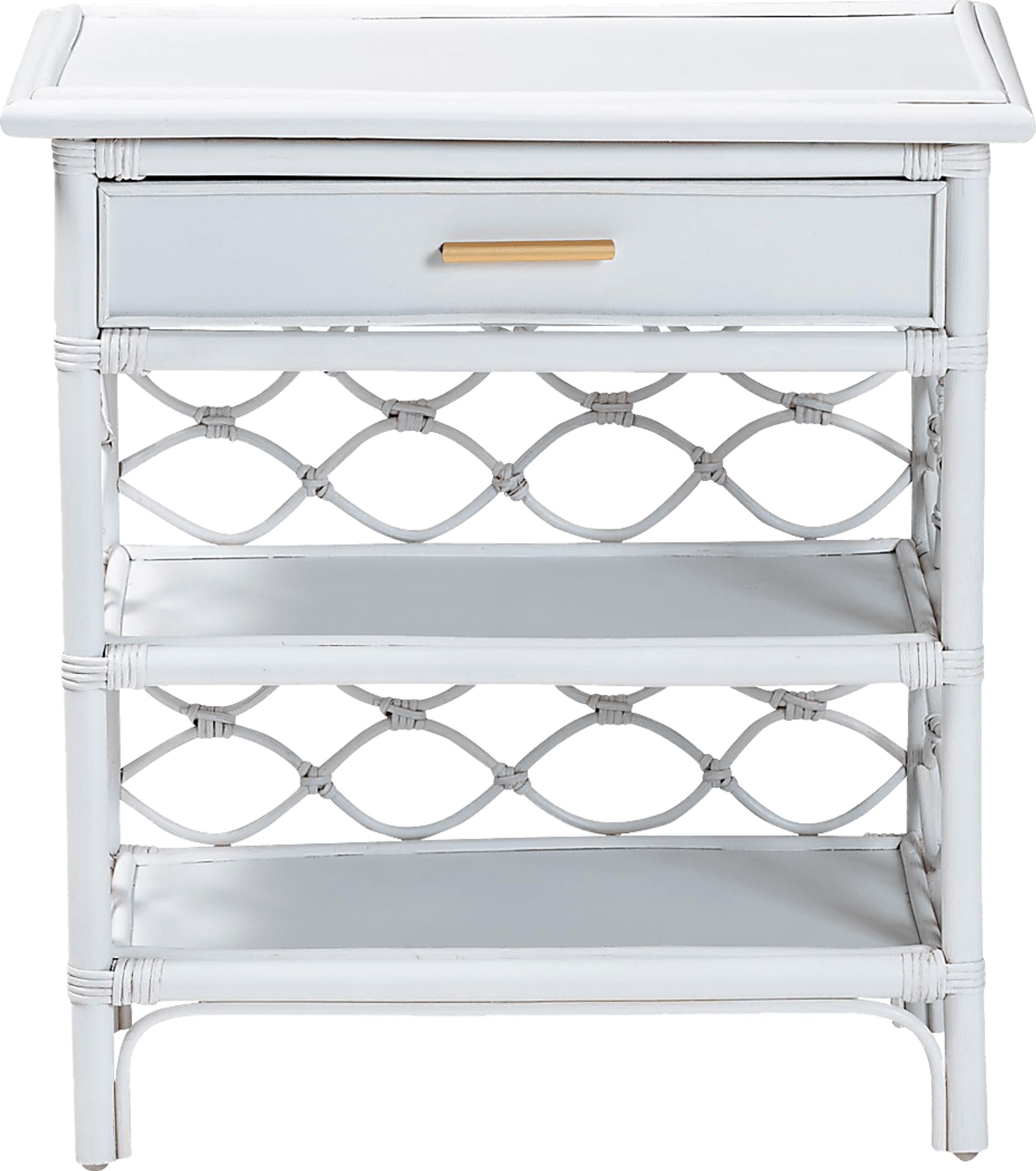 Mazefly White Nightstand - Image 3