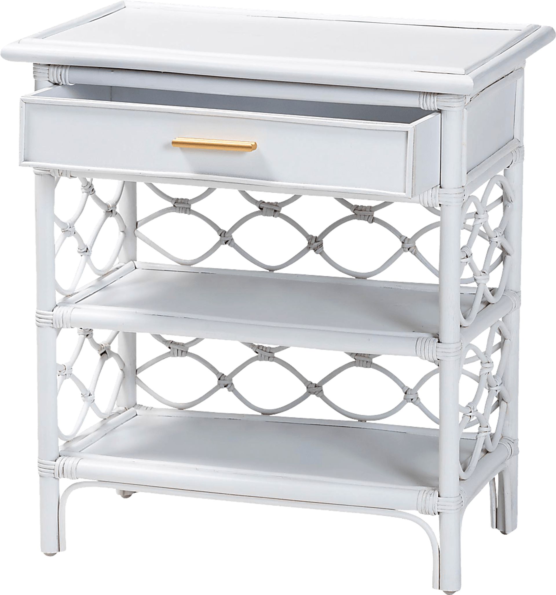 Mazefly White Nightstand - Image 7