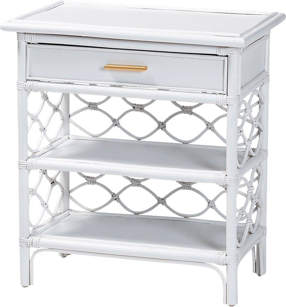 Mazefly White Nightstand - Thumbnail 3
