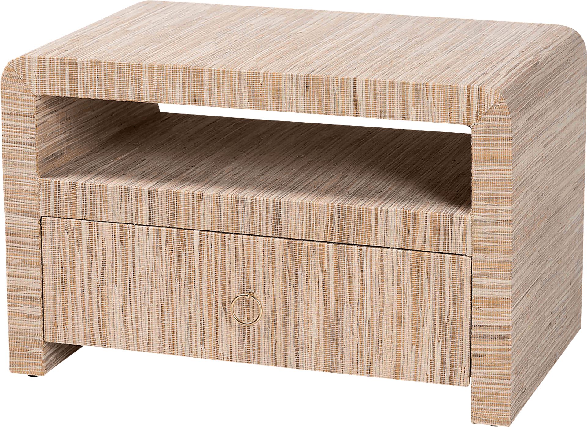 Mazehive Light Brown Nightstand - Image 1