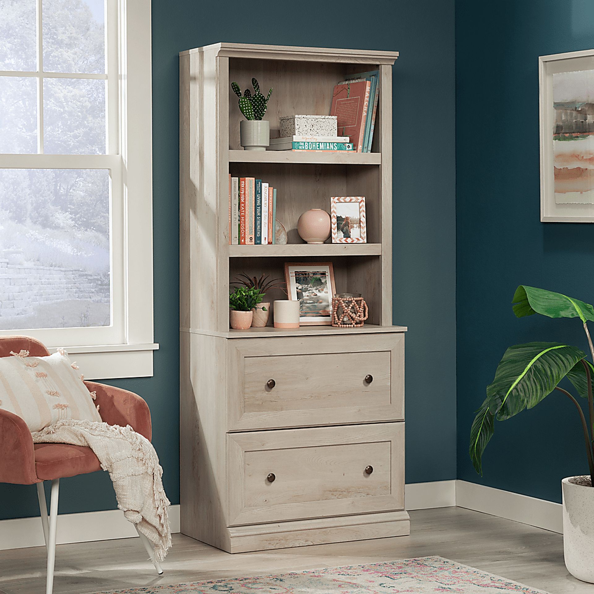 Mazehut Gray Bookcase - Image 2