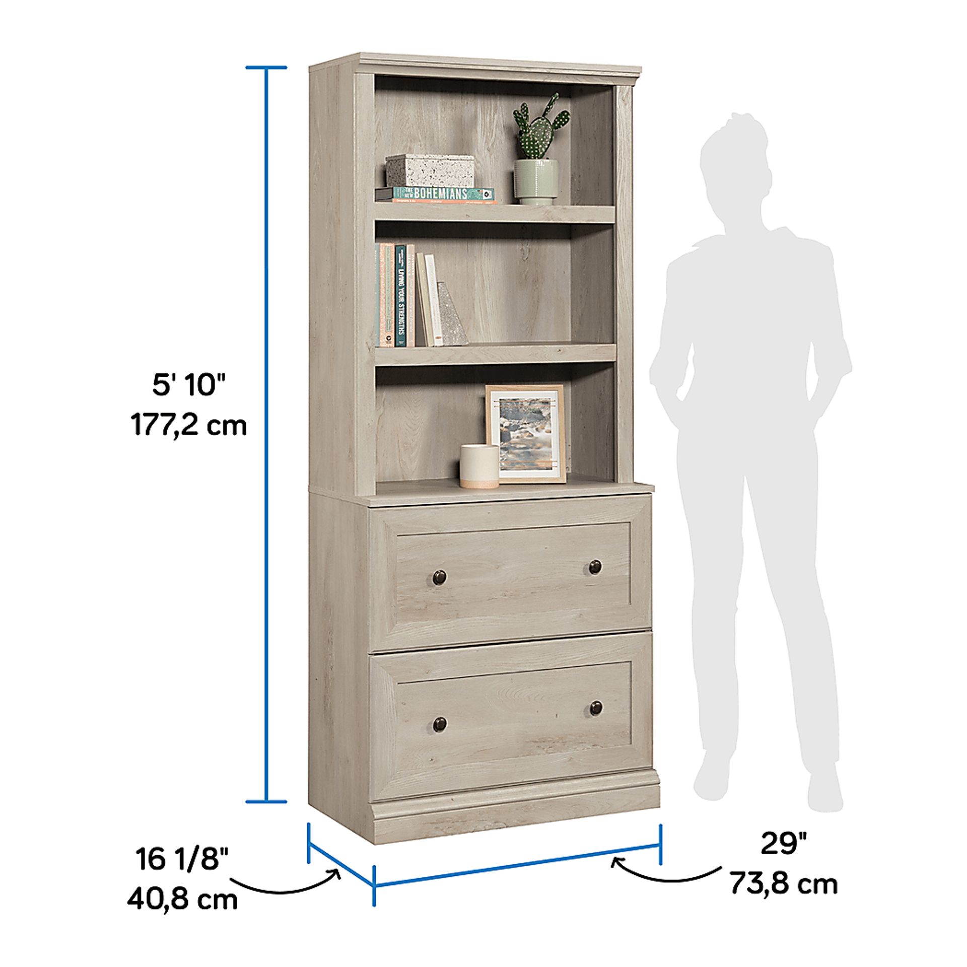 Mazehut Gray Bookcase - Image 4