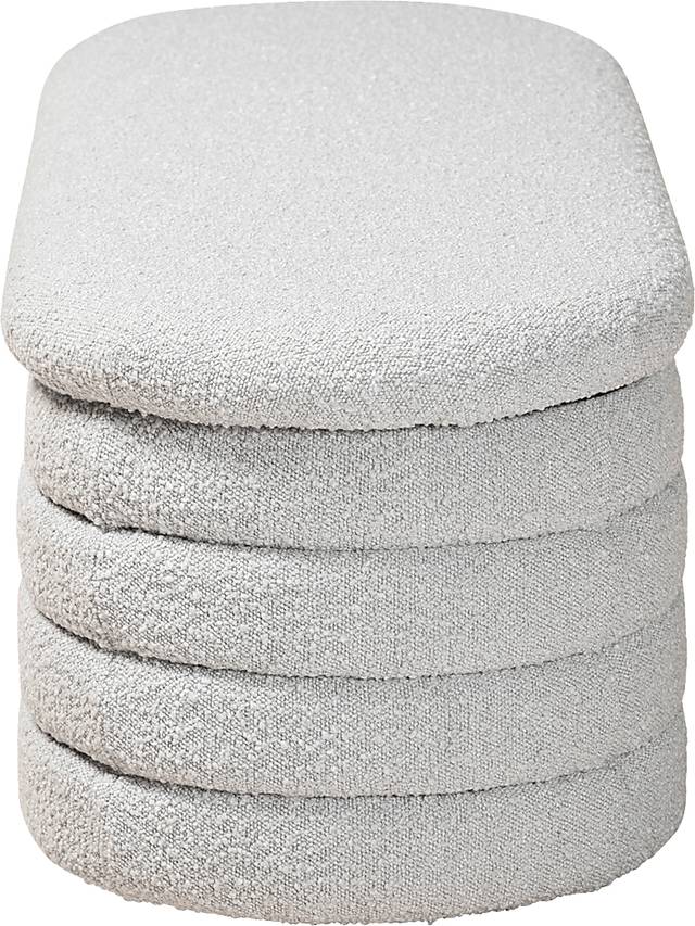 Mazeppa Light Gray Accent Bench - Thumbnail - Image 7