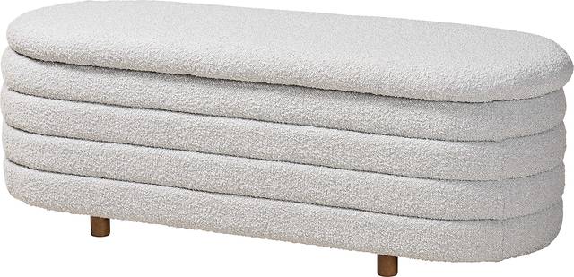 Mazeppa Light Gray Accent Bench - Thumbnail - Image 1
