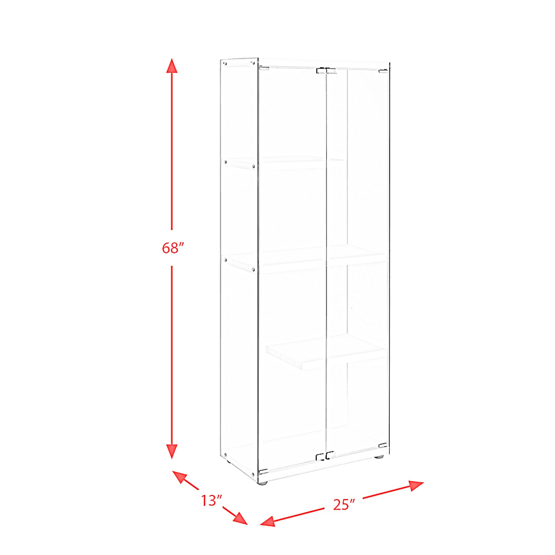 Mazewood Clear Glass Display Shelf - Image 6