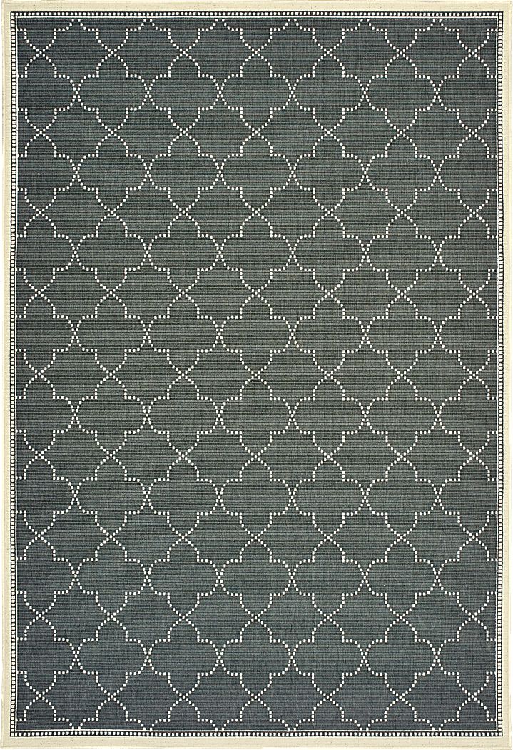 Maziah Gray 6'7 x 9'6 Indoor/Outdoor Rug