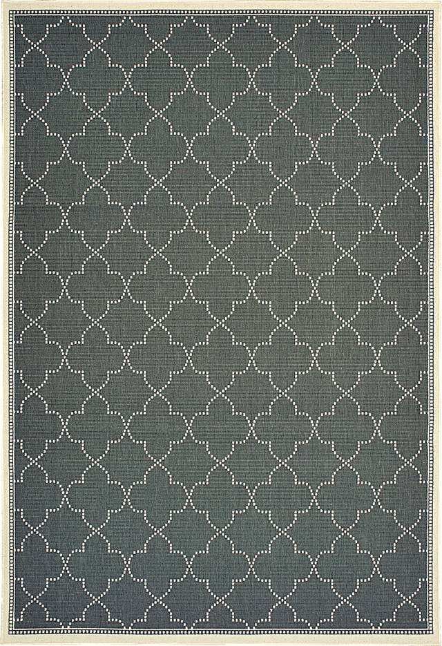 Maziah Gray 6'7 x 9'6 Indoor/Outdoor Rug - Thumbnail - Image 1