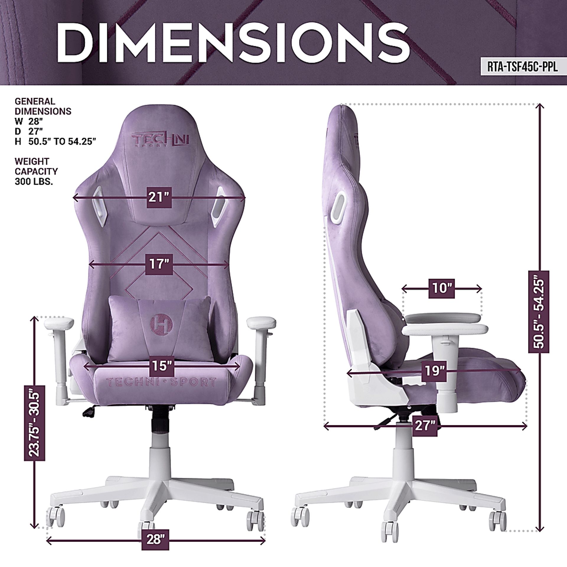 Mazroz Purple Gaming Chair - Image 4