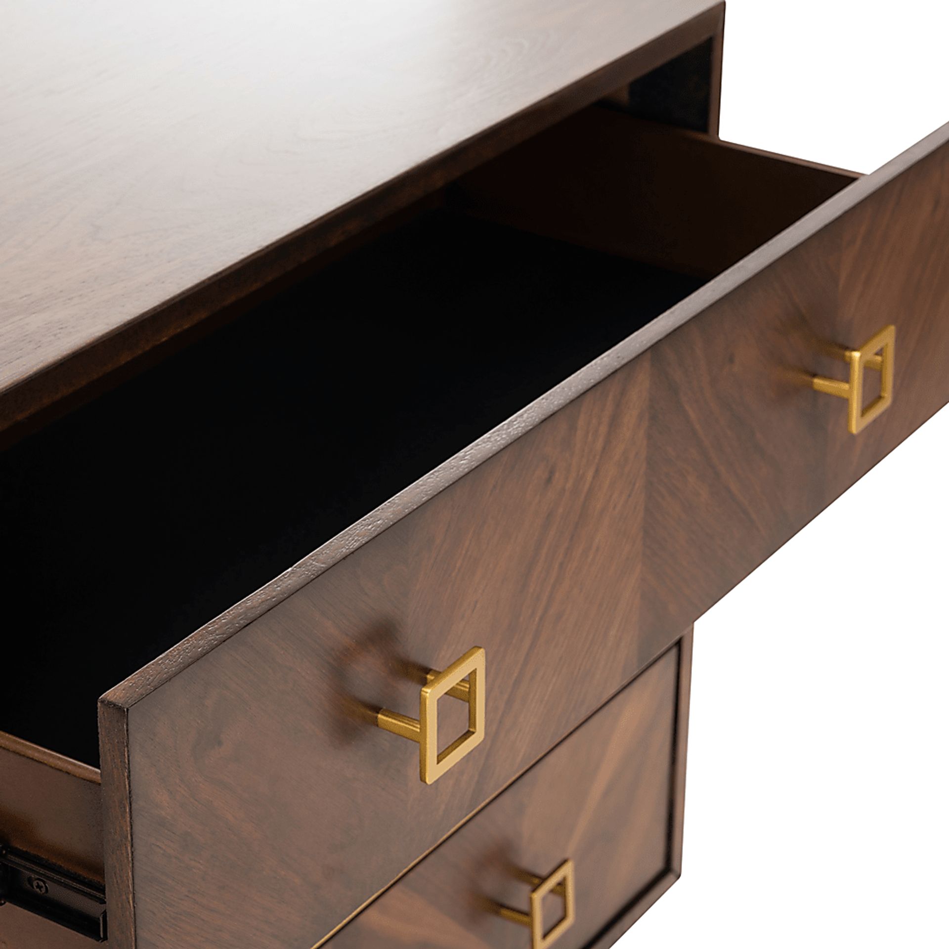 Mazyck Walnut Chevron Accent Cabinet - Image 11