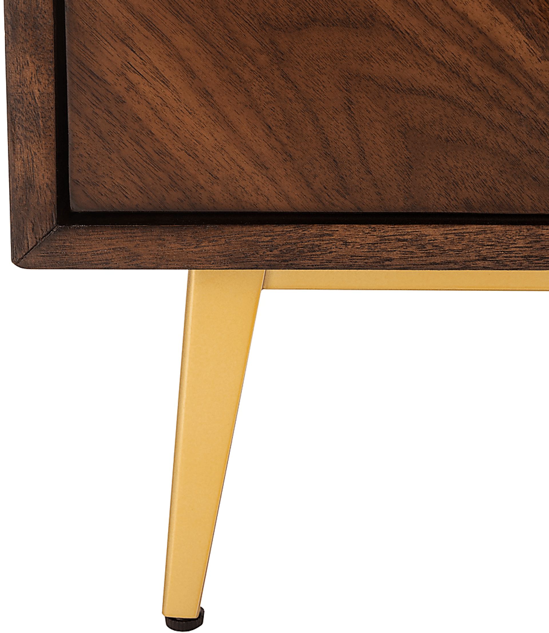 Mazyck Walnut Chevron Accent Cabinet - Image 8