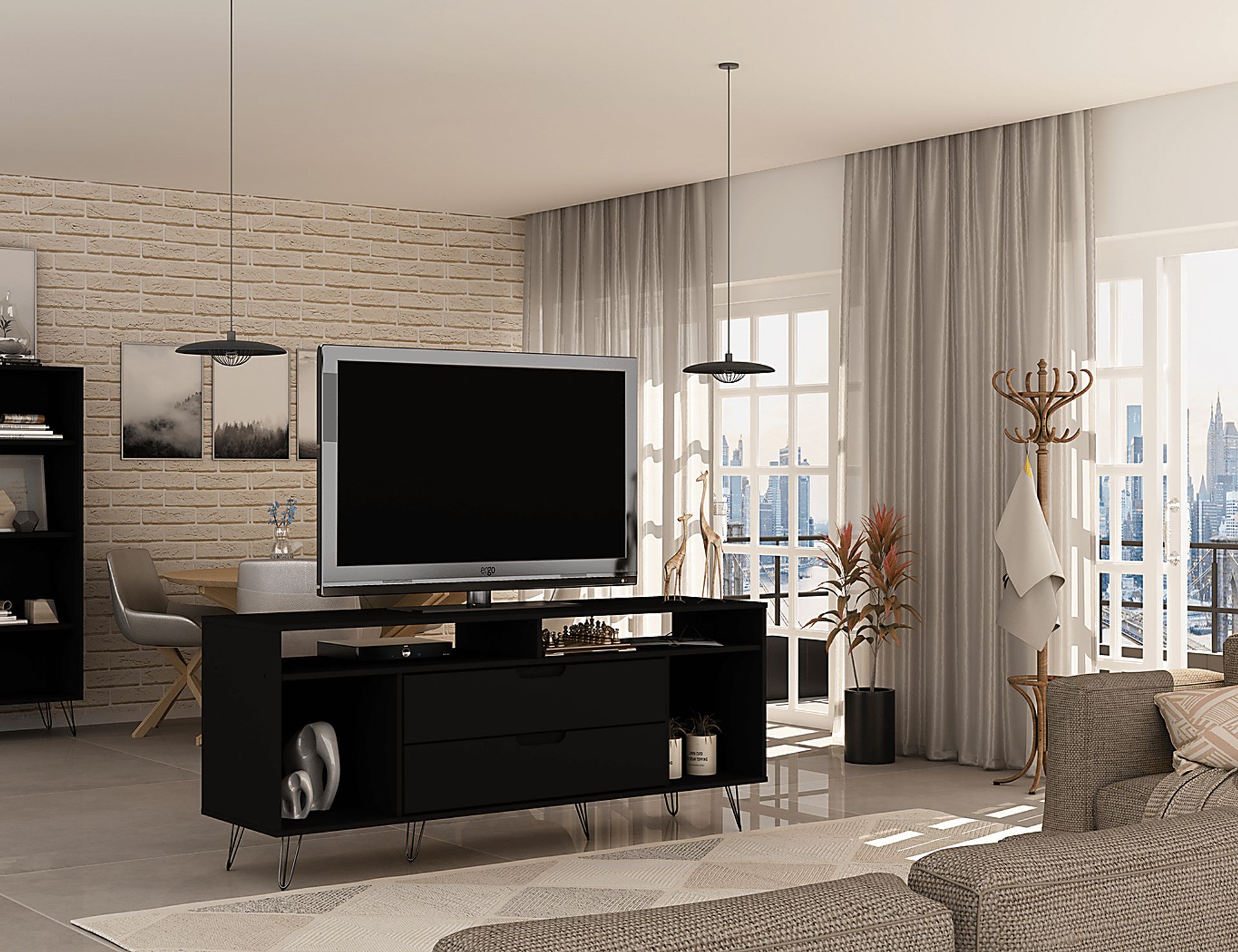 Mcbean Black 63 in. Console - Image 11