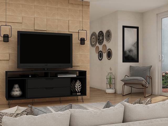 Mcbean Black 63 in. Console - Thumbnail - Image 10