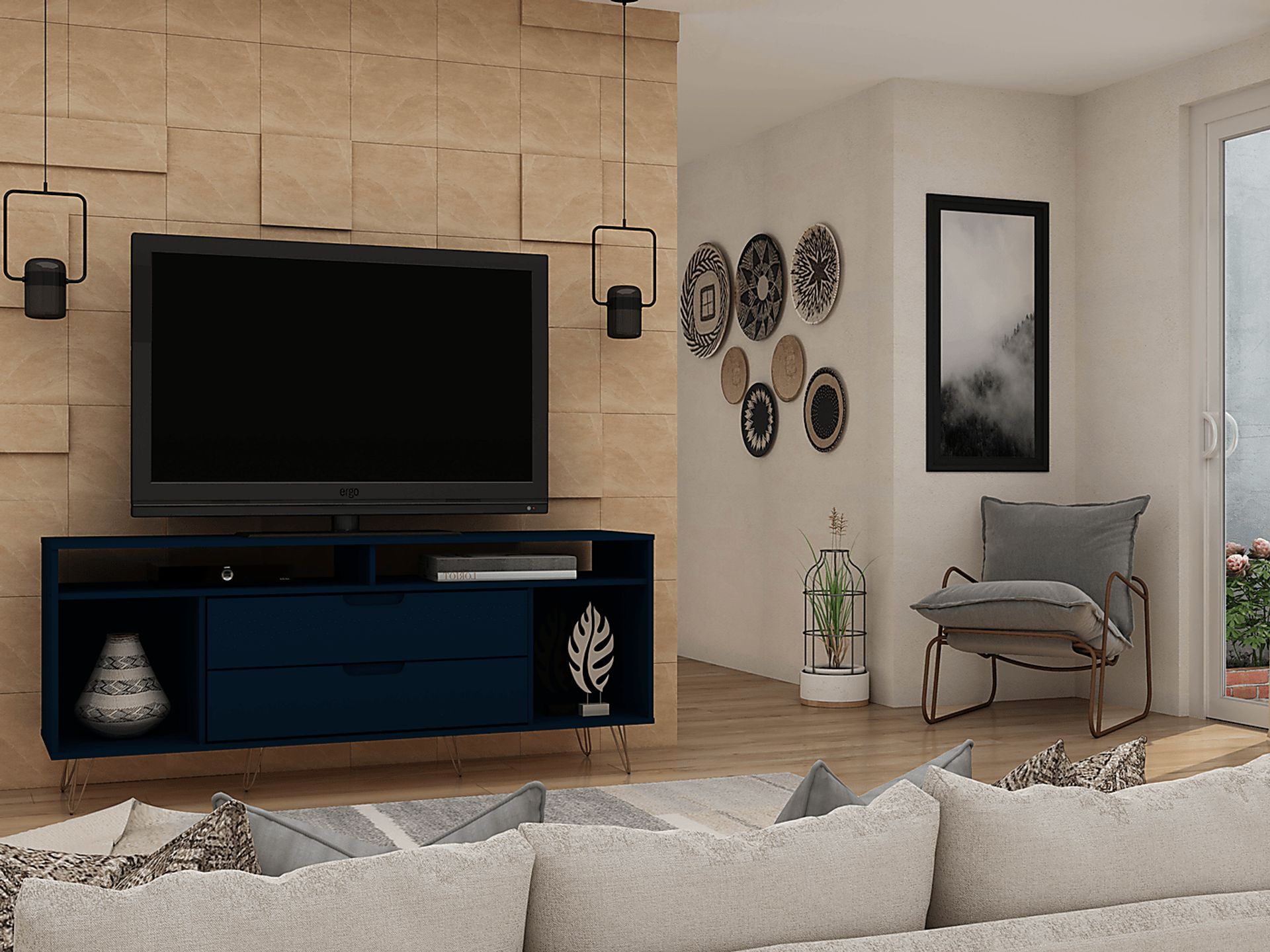 Mcbean Blue 63 in. Console - Image 9