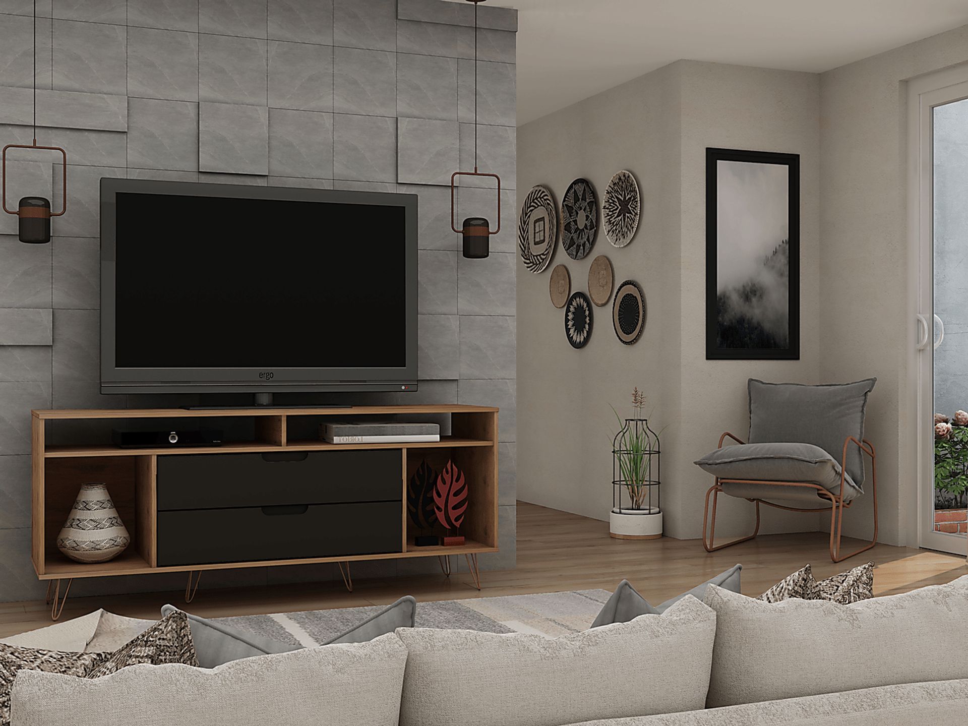 Mcbean Gray 63 in. Console - Image 9