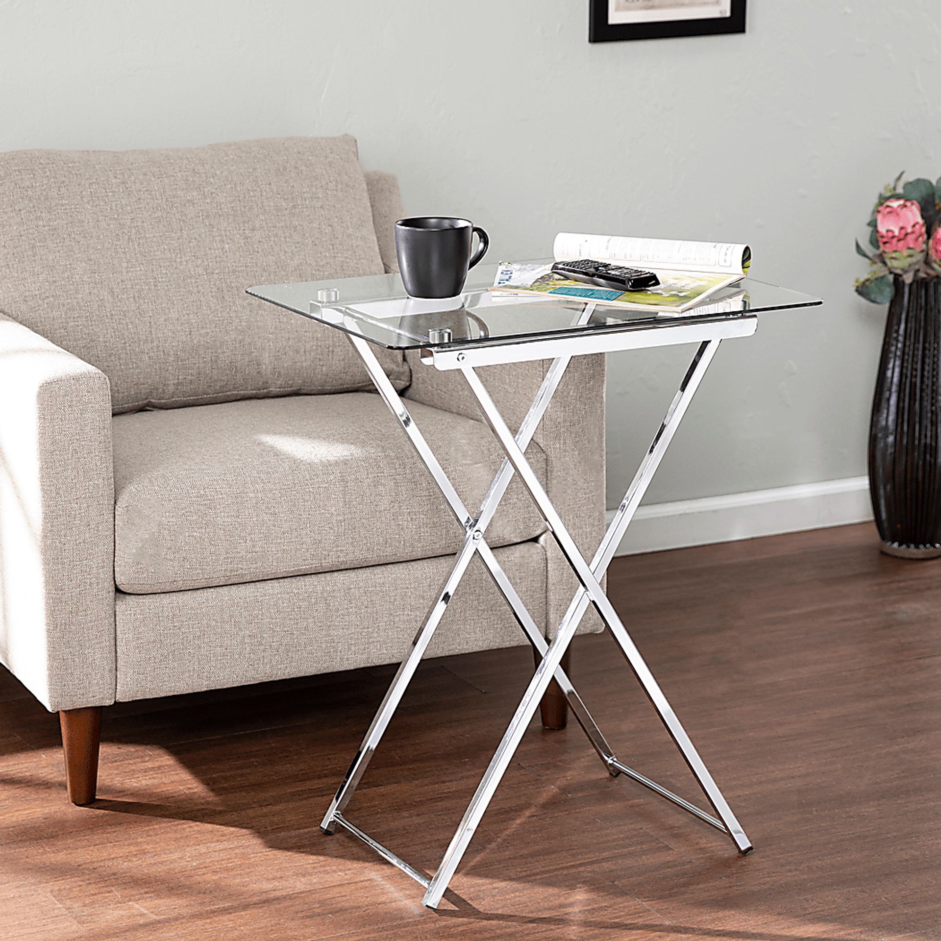 Mcbrine Chrome Accent Table - Image 5