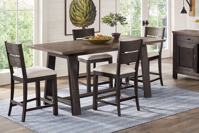 McCallum Walnut 5 Pc Counter Height Dining Room - Thumbnail - Image 1