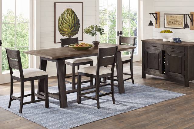 McCallum Walnut 6 Pc Counter Height Dining Room - Thumbnail - Image 1