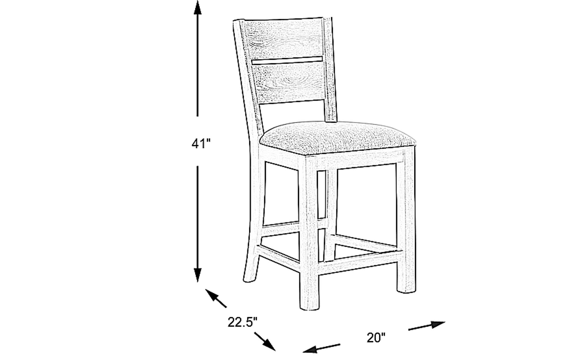 Dimension Image. Please refer to the Dimension Tab on this page for dimension details.
