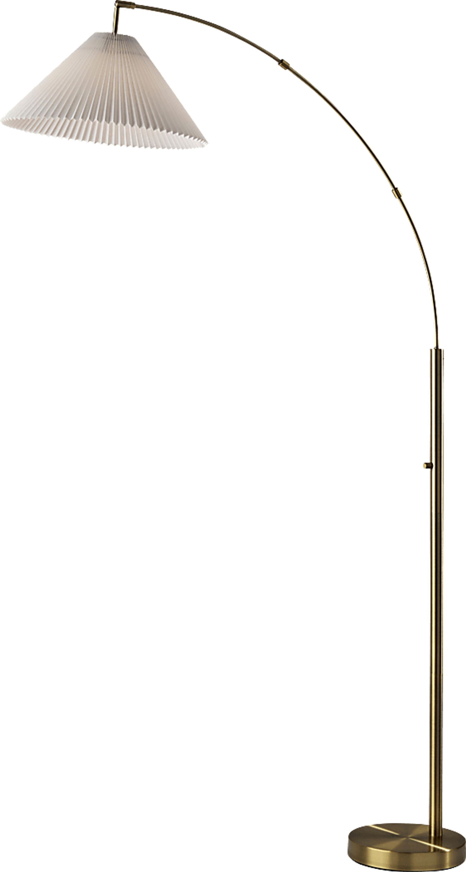 Mcclellan Vista Brass Arc Floor Lamp - Image 1