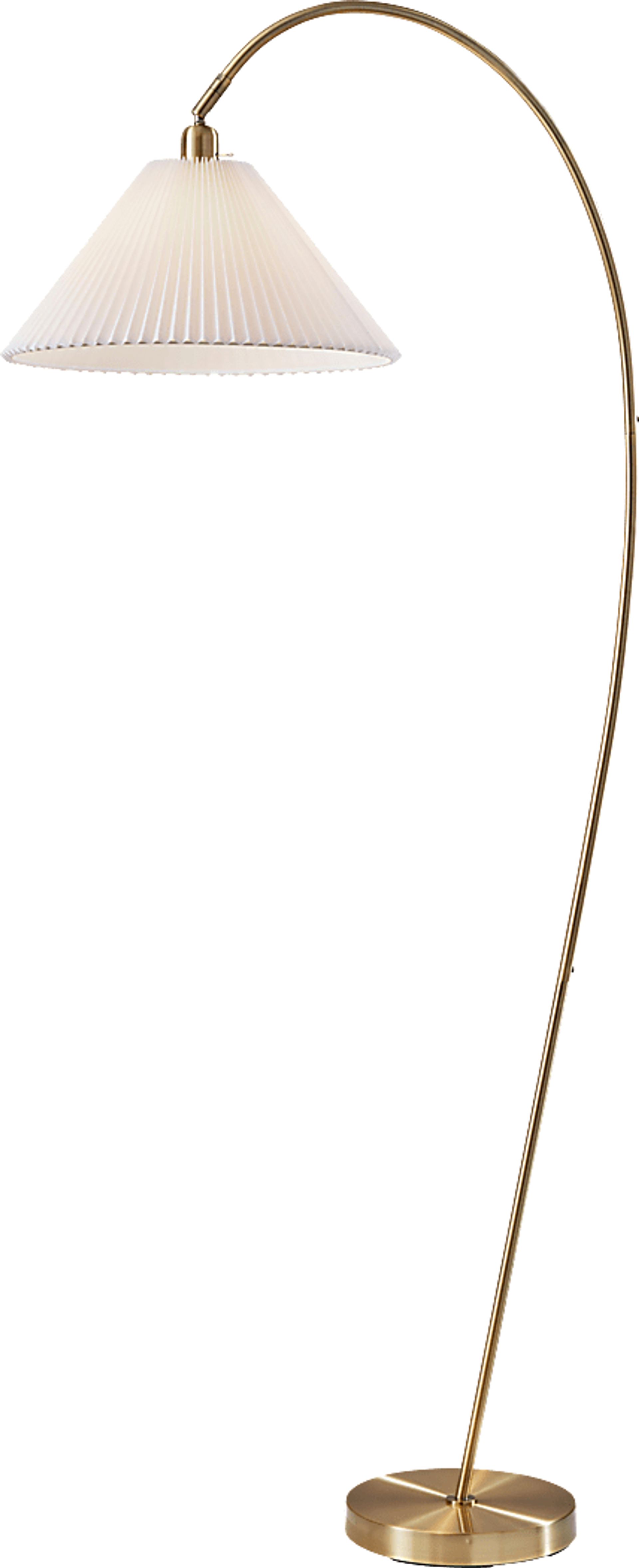 Mcclellan Vista Brass Floor Lamp - Image 1