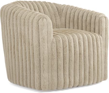 McCord Beige Swivel Chair