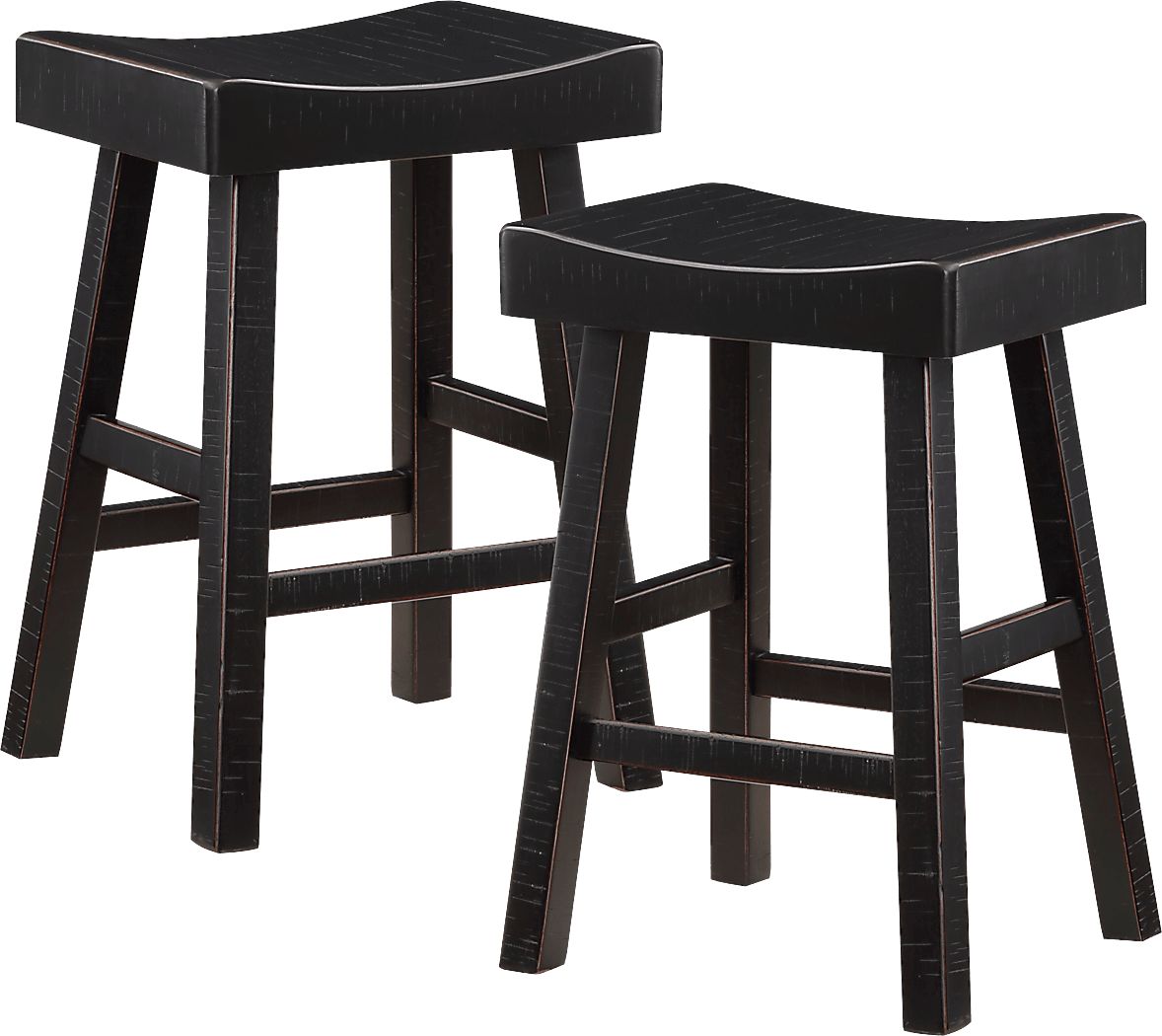 Mcewen Black Counter Height Stool, Set of 2