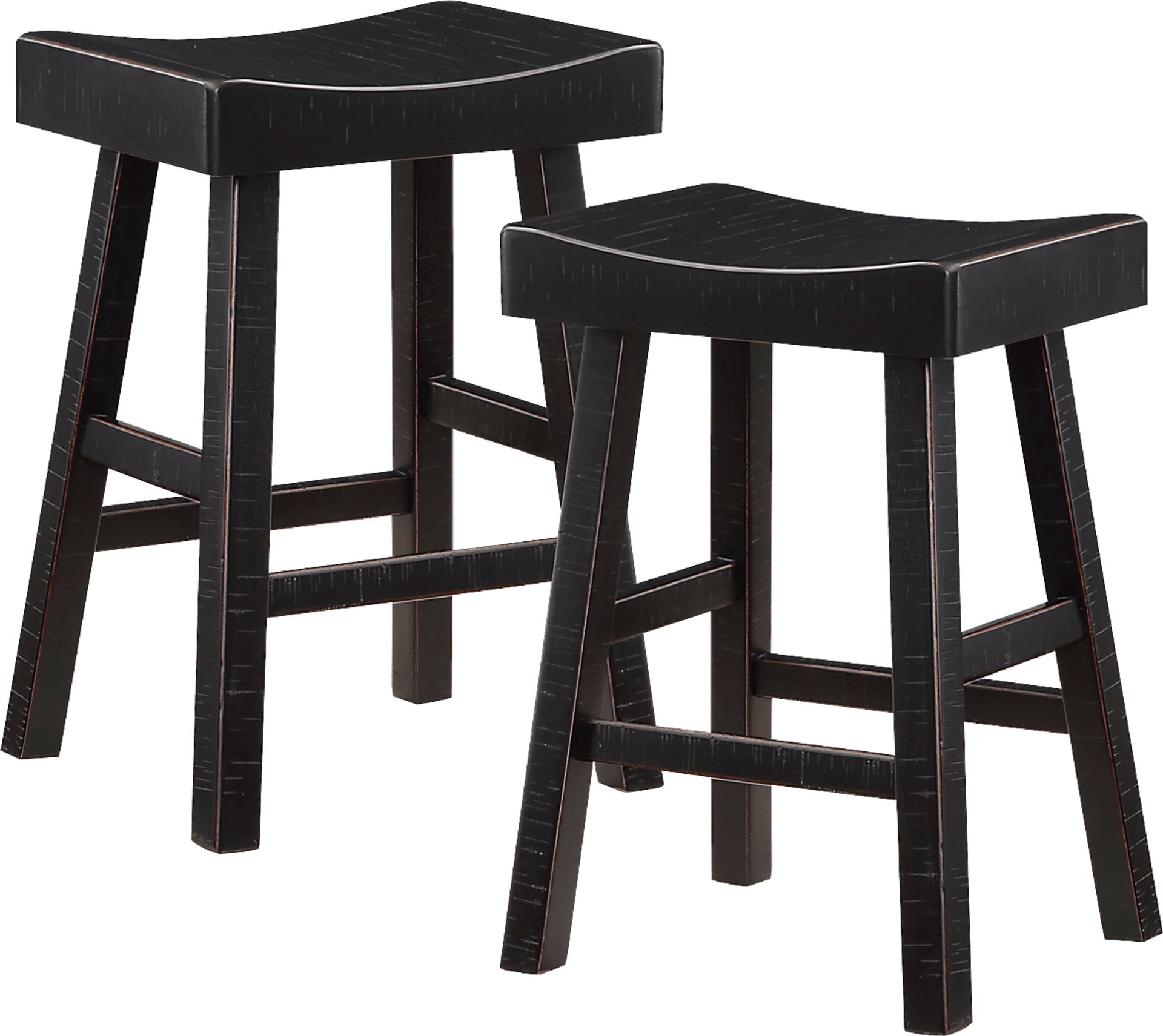 Mcewen Black Counter Height Stool, Set of 2 - Image 1