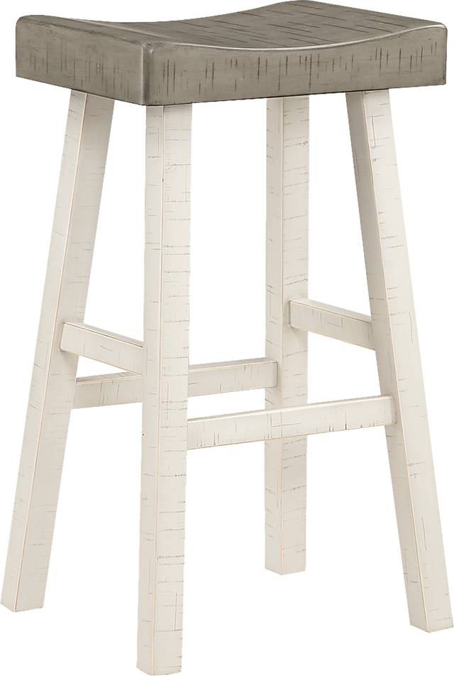 Mcewen Gray Bar Stool, Set of 2 - Thumbnail - Image 4