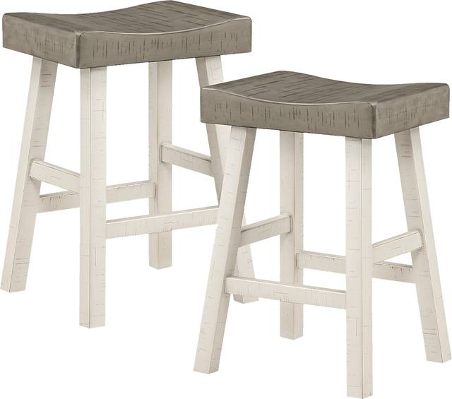 Mcewen Gray Counter Height Stool, Set of 2 - Thumbnail - Image 1