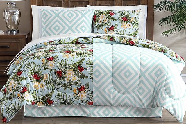 McGurrin Blue 8 Pc Queen Comforter Set - Thumbnail - Image 2