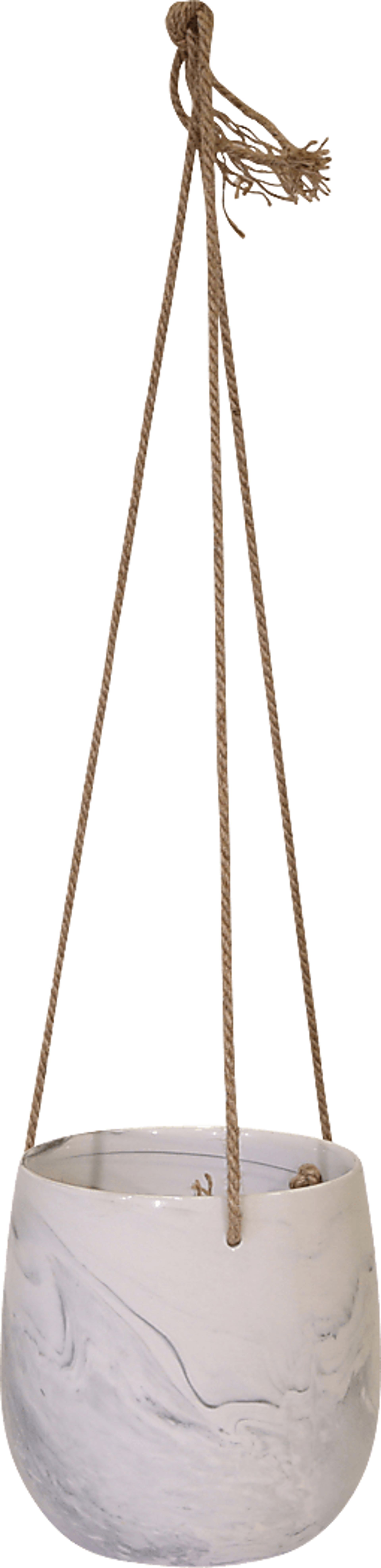Mcgwier Gray Hanging Planter - Image 1